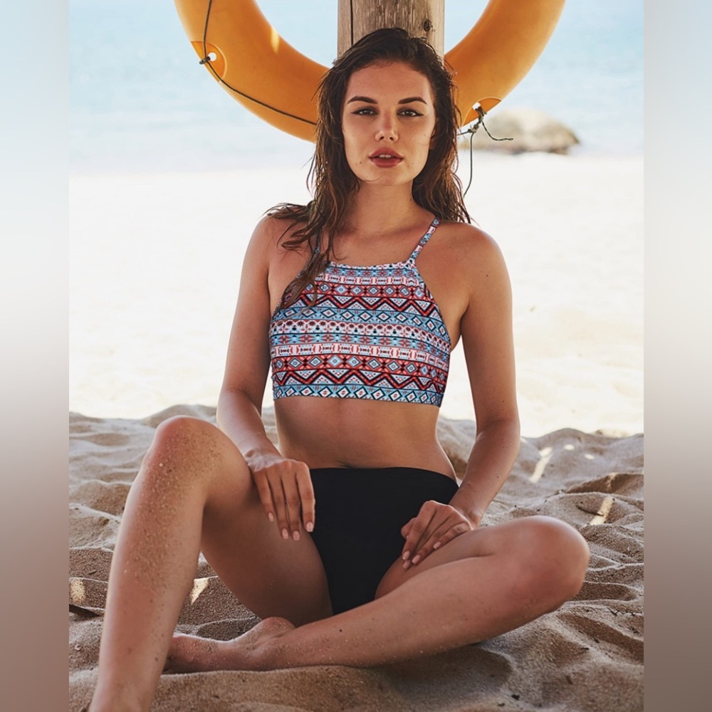 CharmLeaks Women's High Waisted Bikini Sporty Two Piece Tummy Control Swimsuit